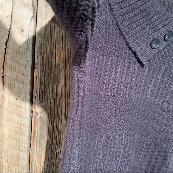 Nicole Miller Button Shawl Knit Sweater - Picture 3 of 10